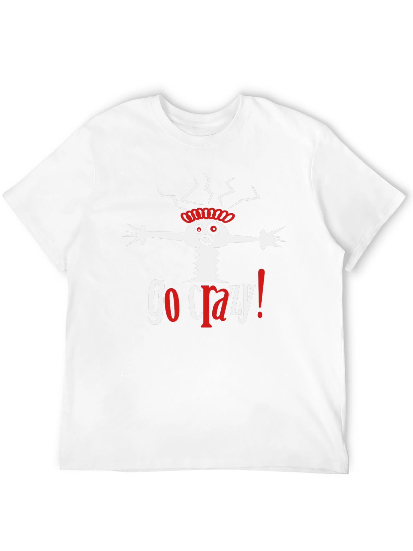 Go Crazy! Graphic Print Black T-Shirt