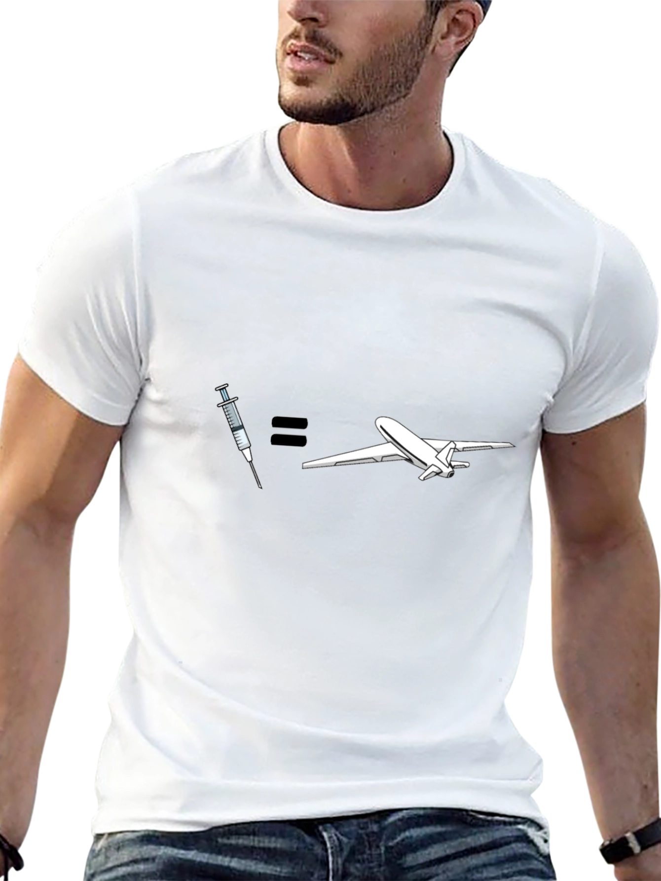 Vaccine = Travel Graphic T-Shirt