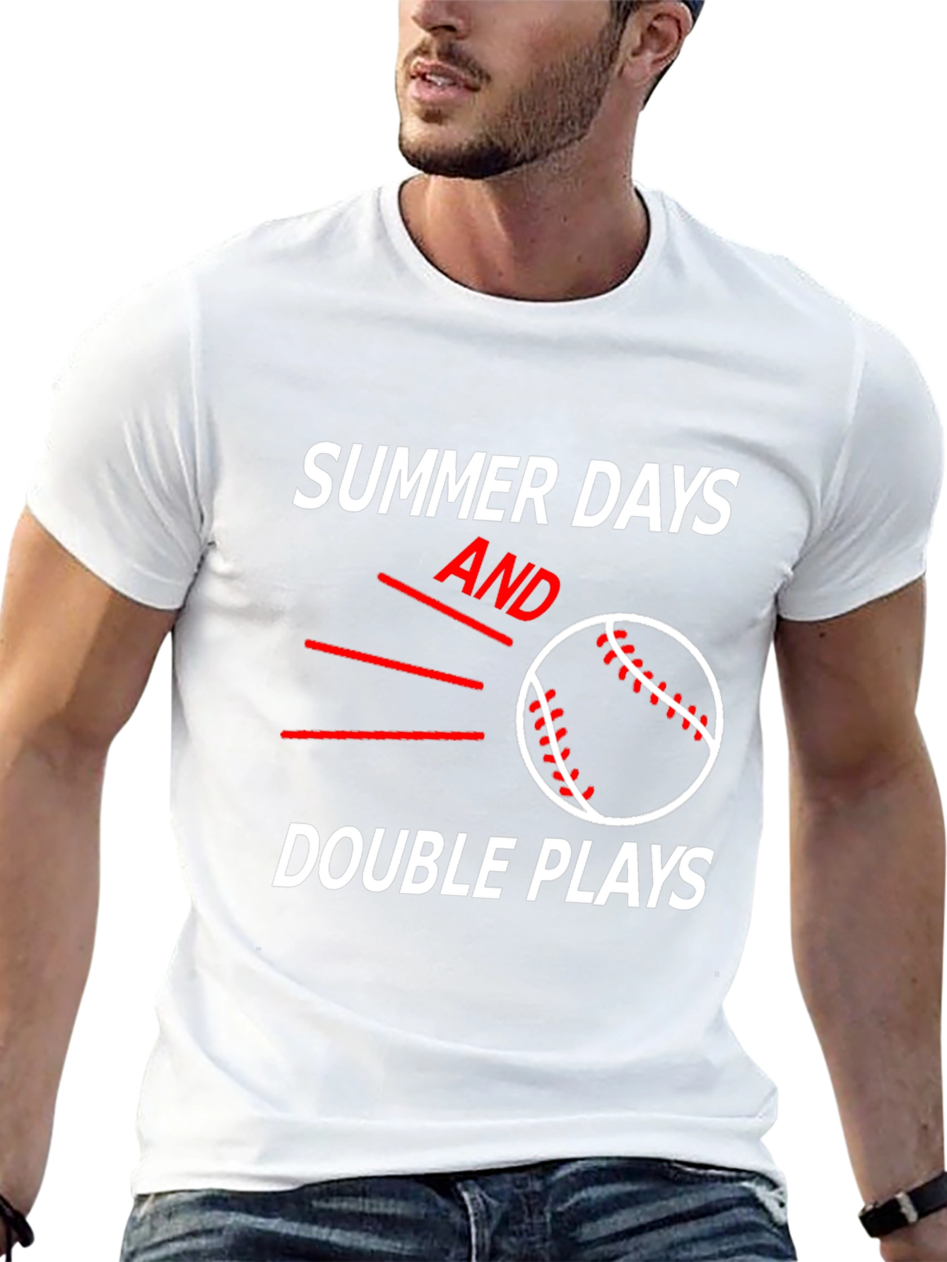 Summer Days and Double Plays Baseball T-Shirt