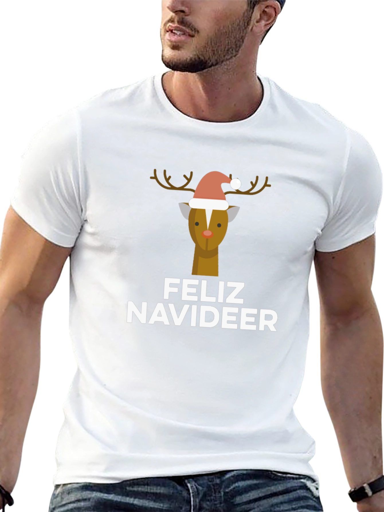 Feliz Navideer Holiday T-Shirt