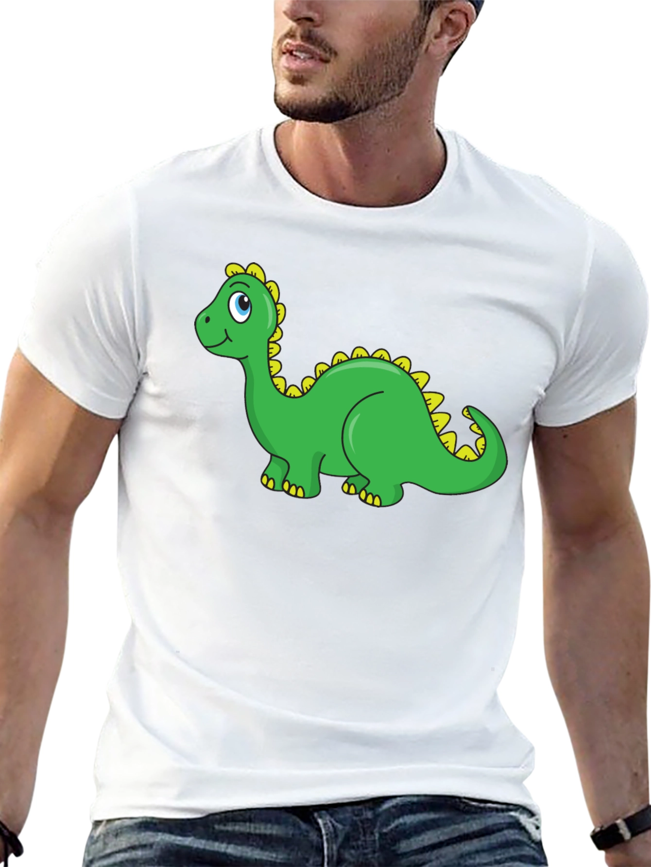 Dino Graphic Tee - Black Casual Shirt