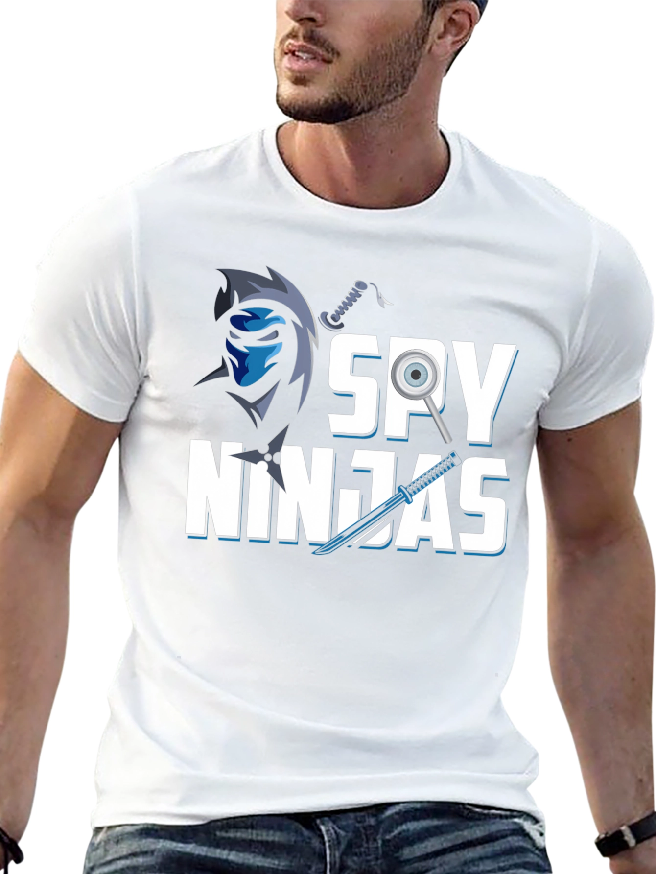 Spy Ninjas Graphic T-Shirt - Cool Ninja Design!