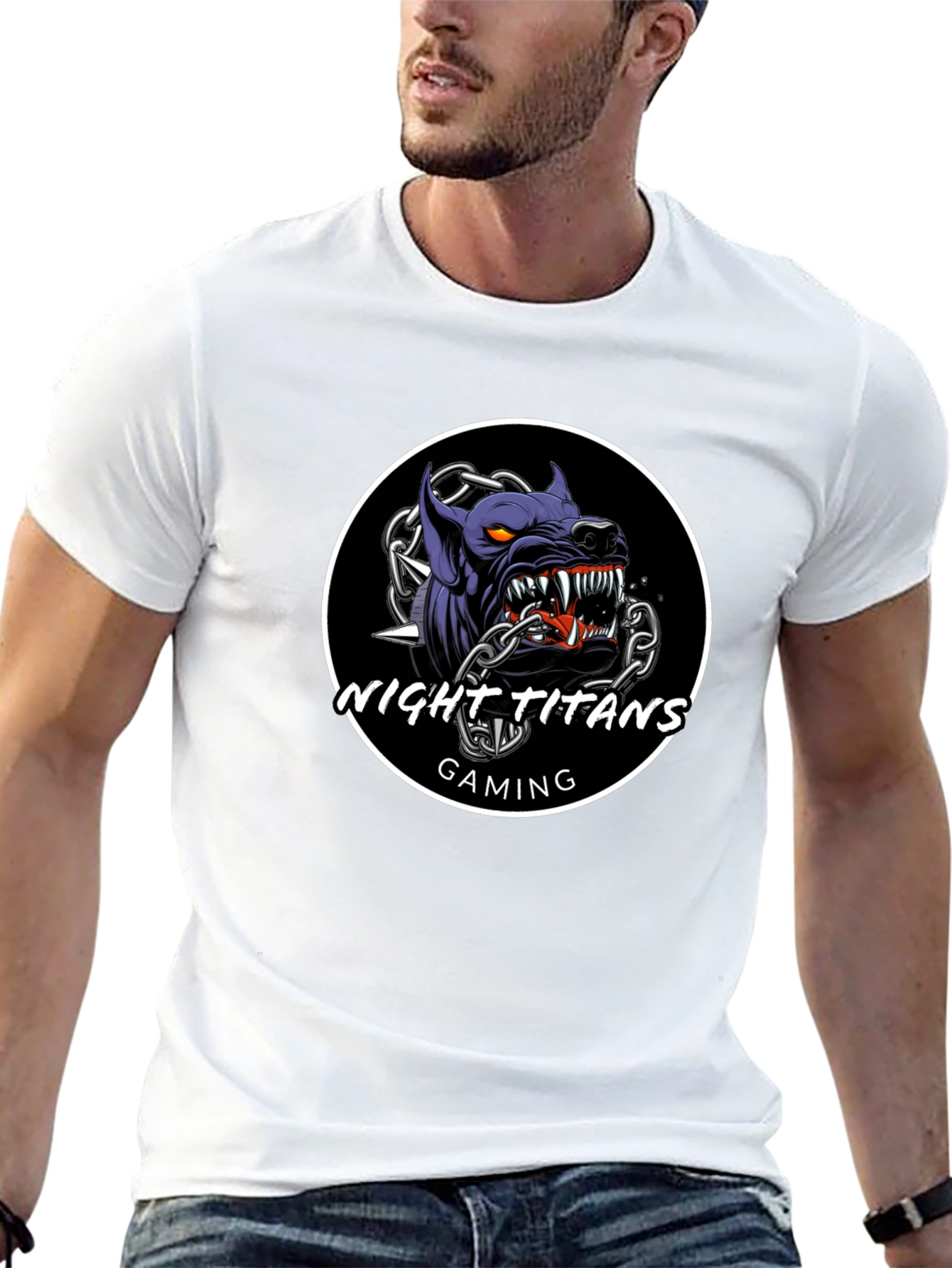 Night Titans Gaming Black T-Shirt