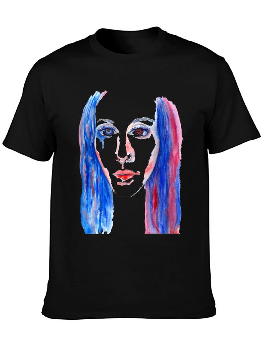 Abstract Watercolor Portrait T-Shirt