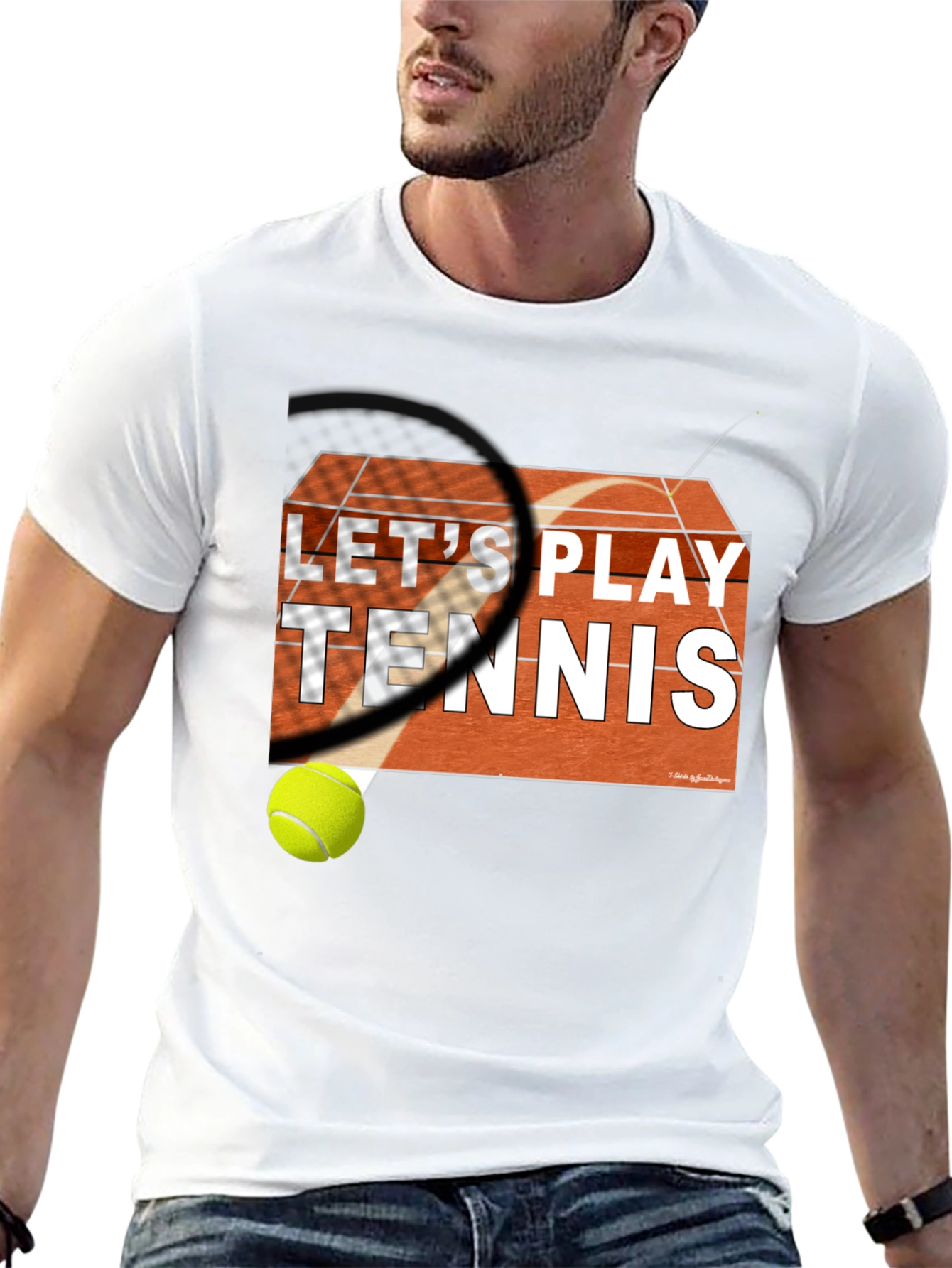 Lets Play Tennis Graphic Tee