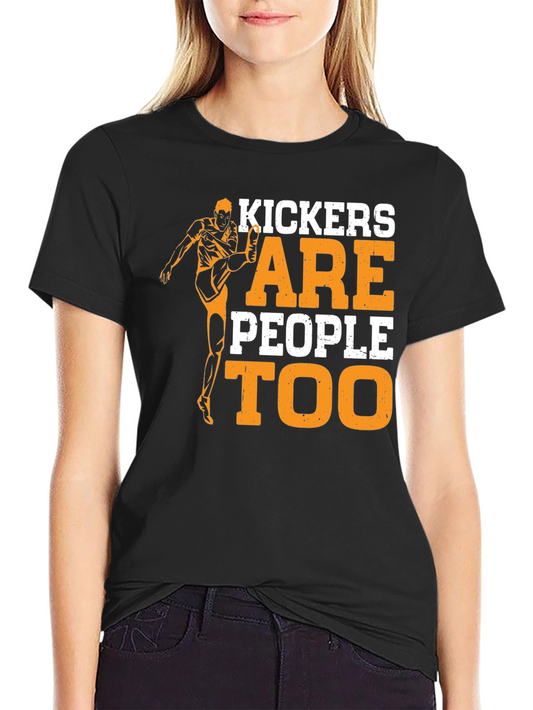 Kickers Are People Too Graphic Tee - Unisex Black T-Shirt