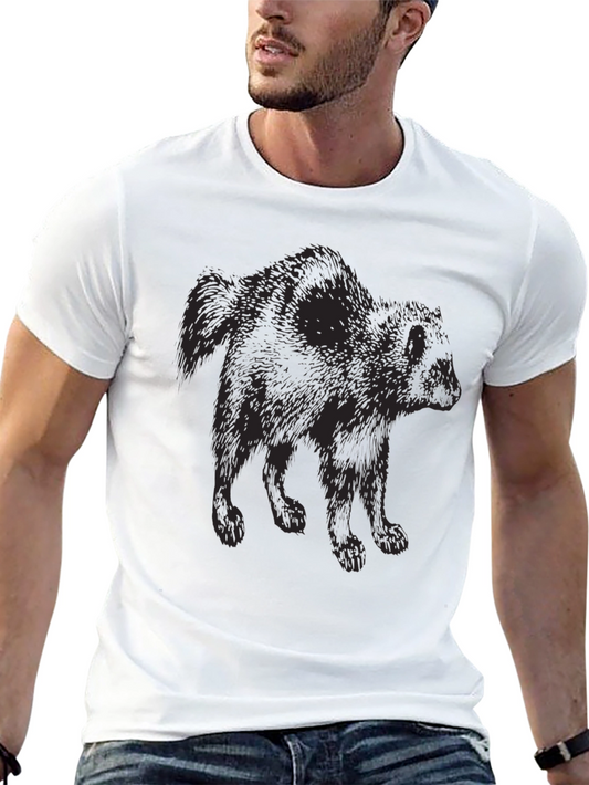 Black Bear Graphic T-Shirt - Mens Casual Tee