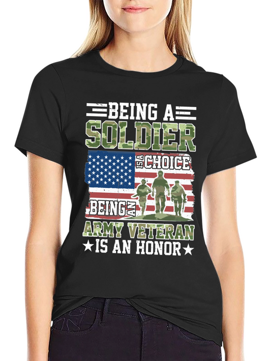 Soldier Veteran T-Shirt - Army Honor Tee