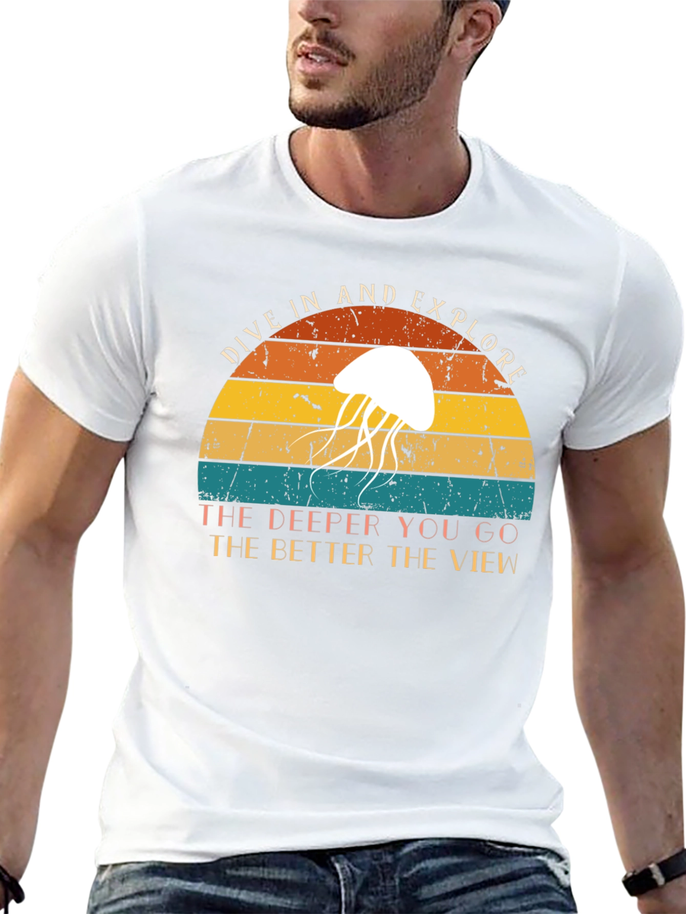 Dive In & Explore Jellyfish Graphic Tee