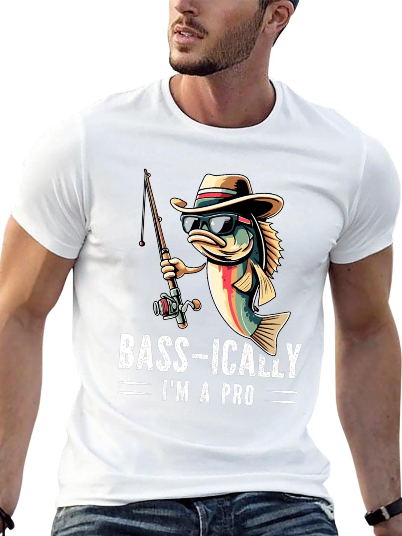 Bass-ically Im A Pro Fishing T-Shirt