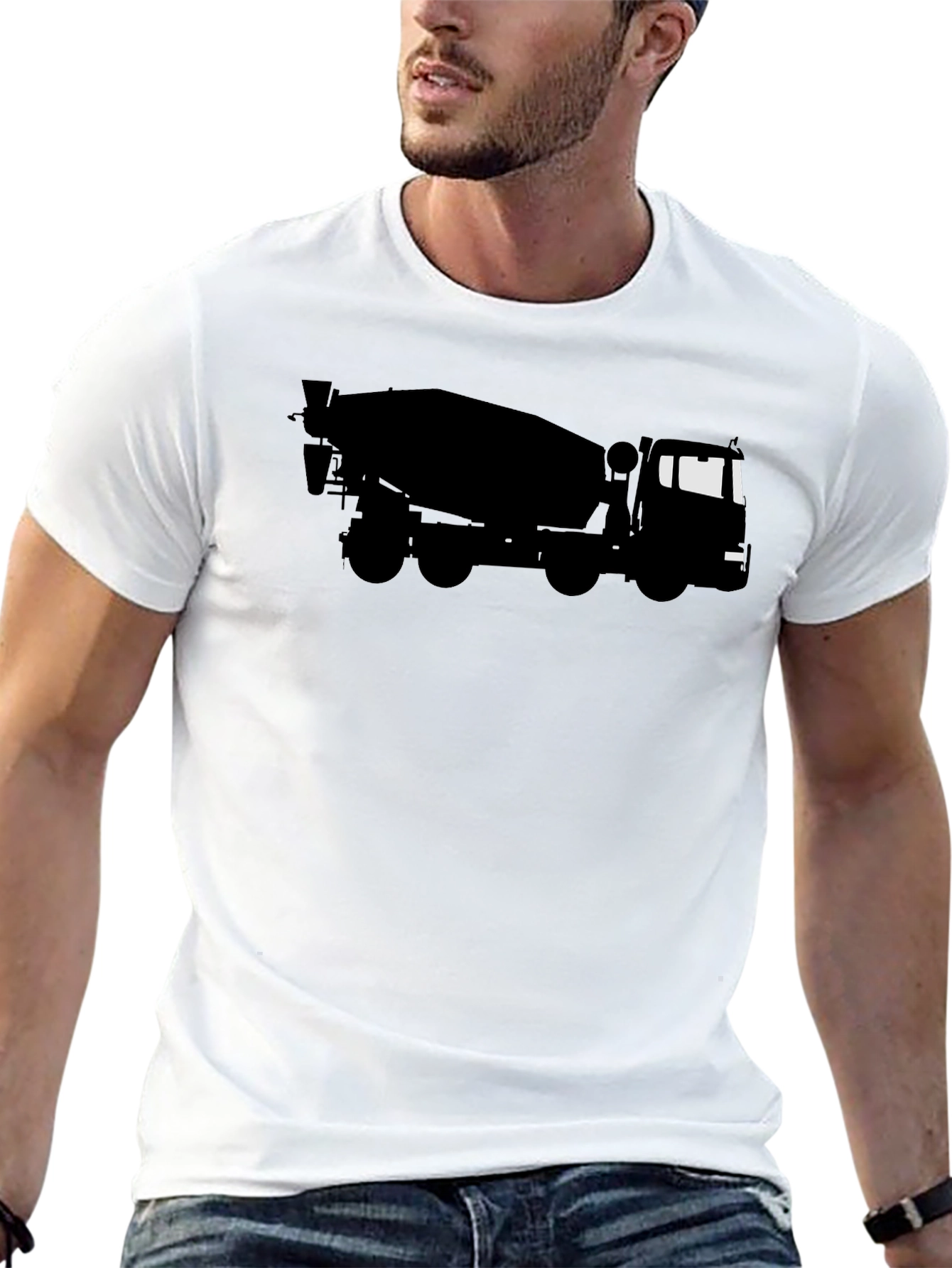 Concrete Truck Graphic Tee - Black T-Shirt