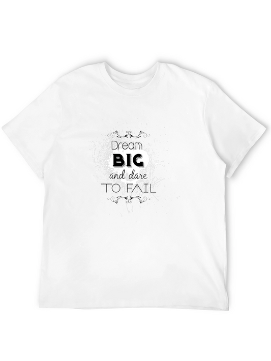 Bold Graphic Print Mens Black T-Shirt