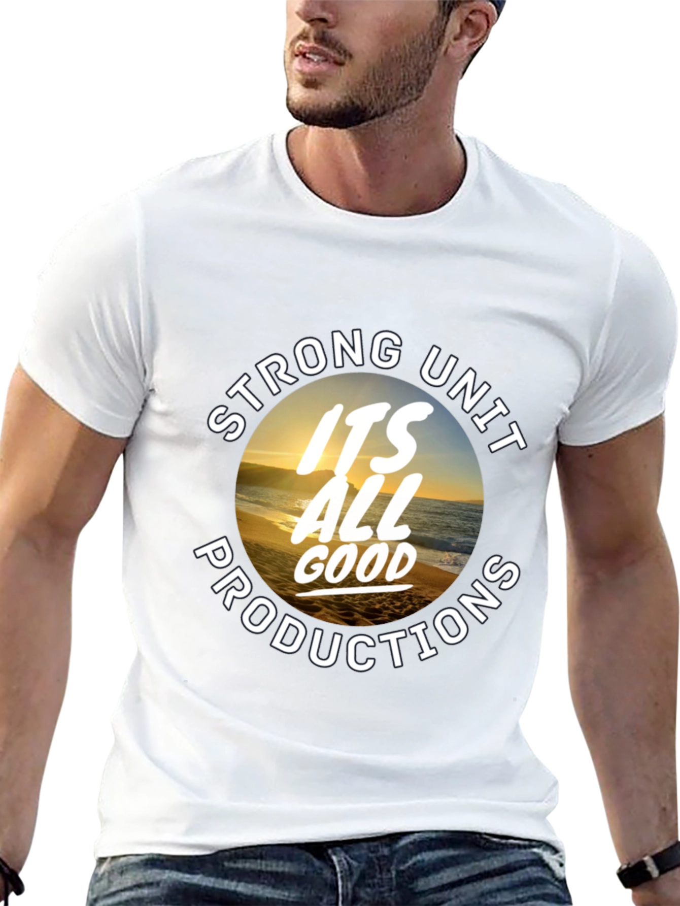 Strong Unit Productions Black Graphic Tee