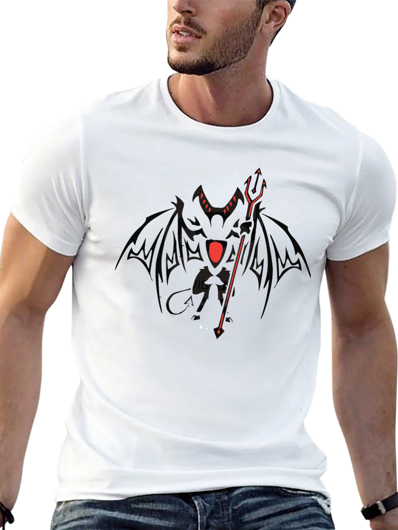 Dark Demon Graphic Tee - Mens Black T-Shirt