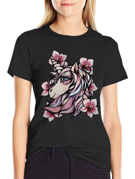 Unicorn Floral Graphic Tee