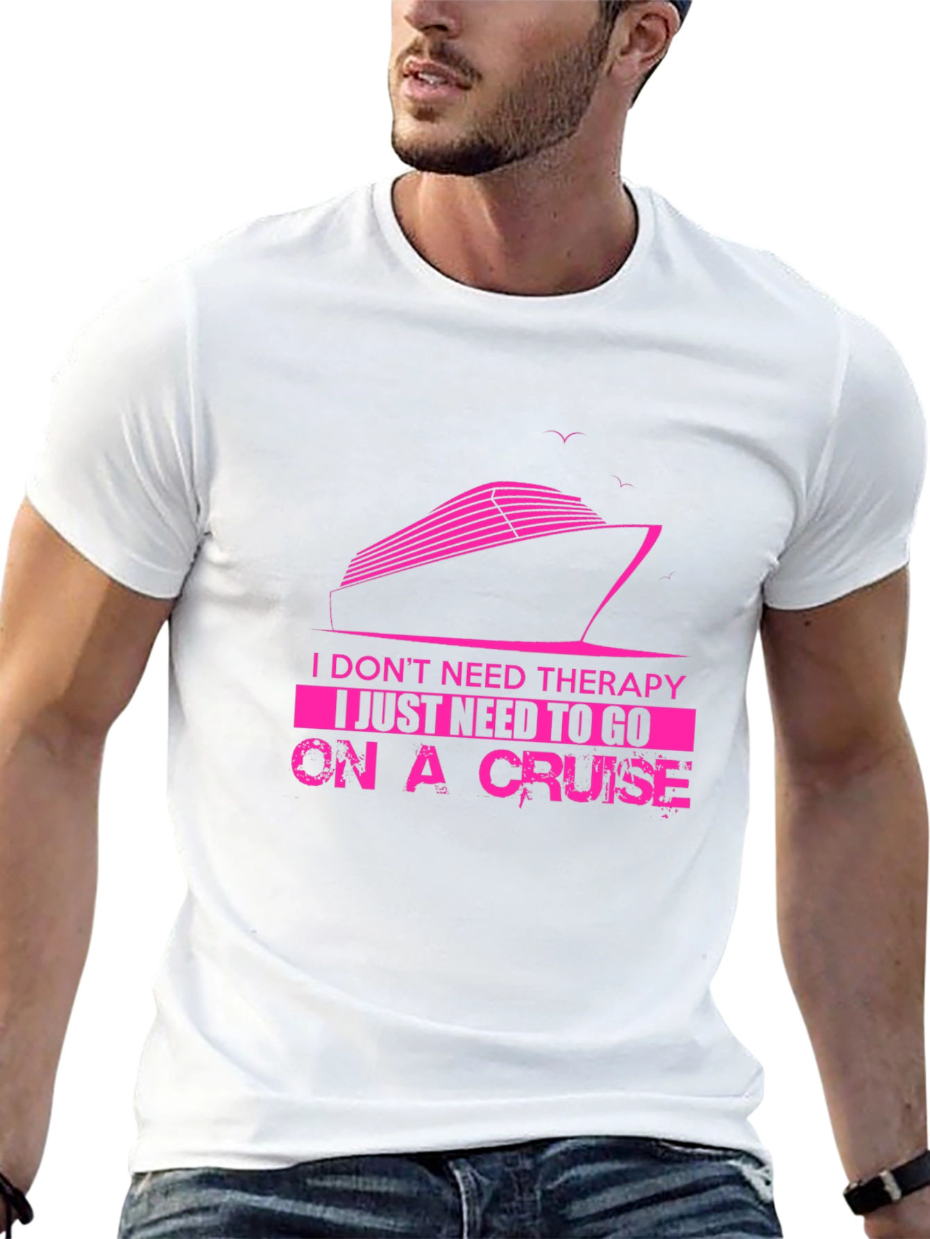 Cruise Therapy T-Shirt - Mens Black Graphic Tee