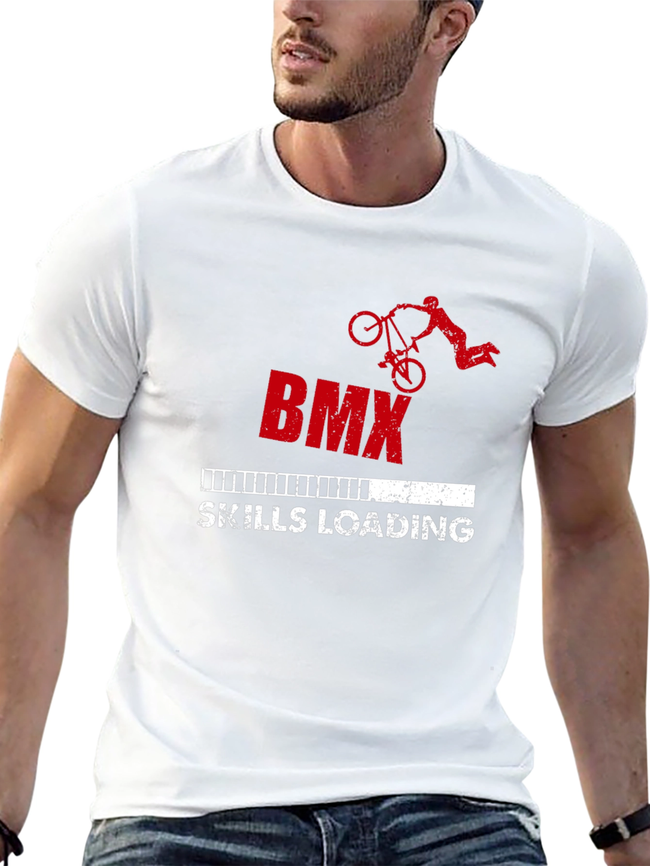 BMX Skills Loading Graphic T-Shirt - Black