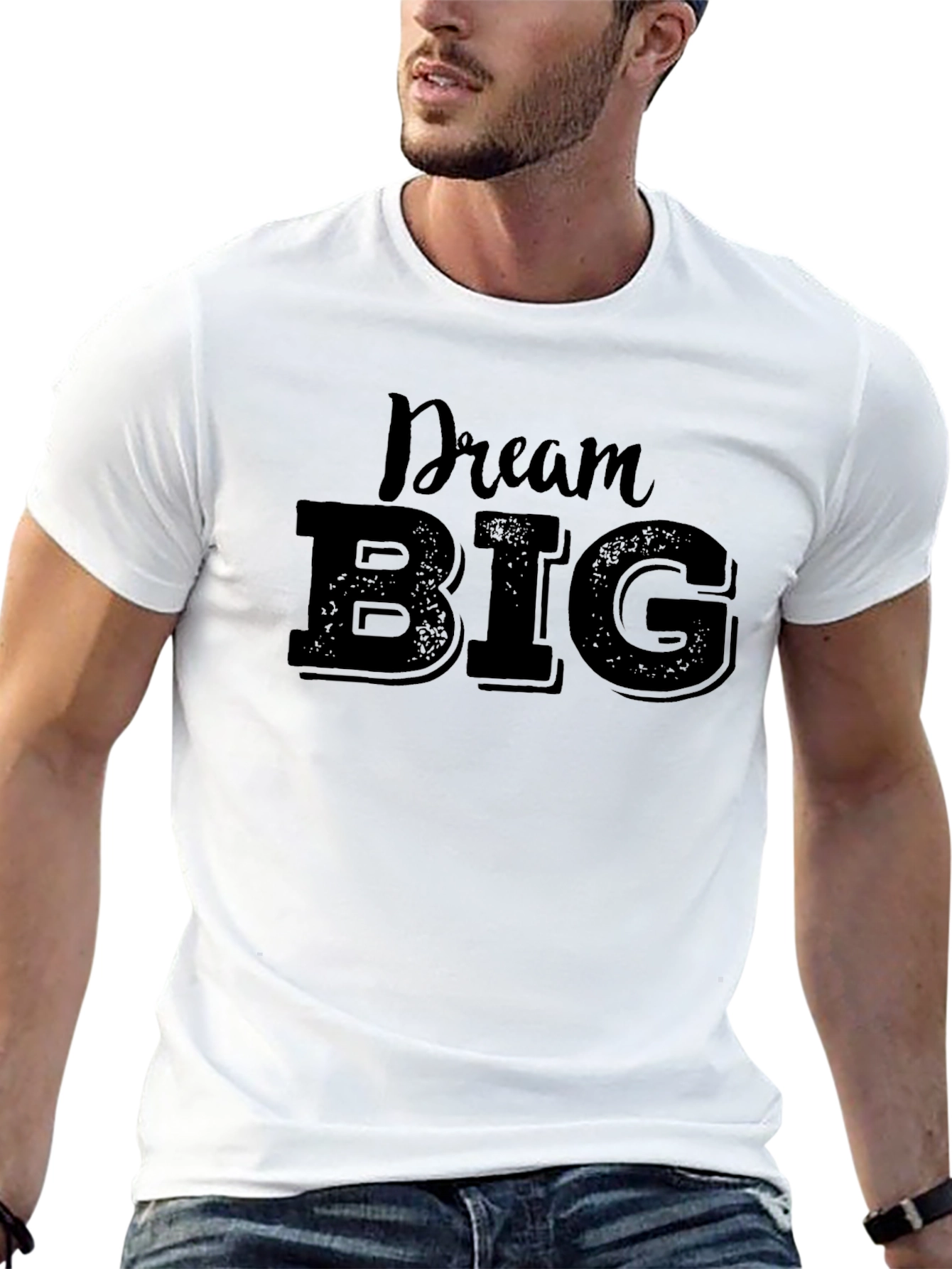 Dream Big Black Graphic T-Shirt