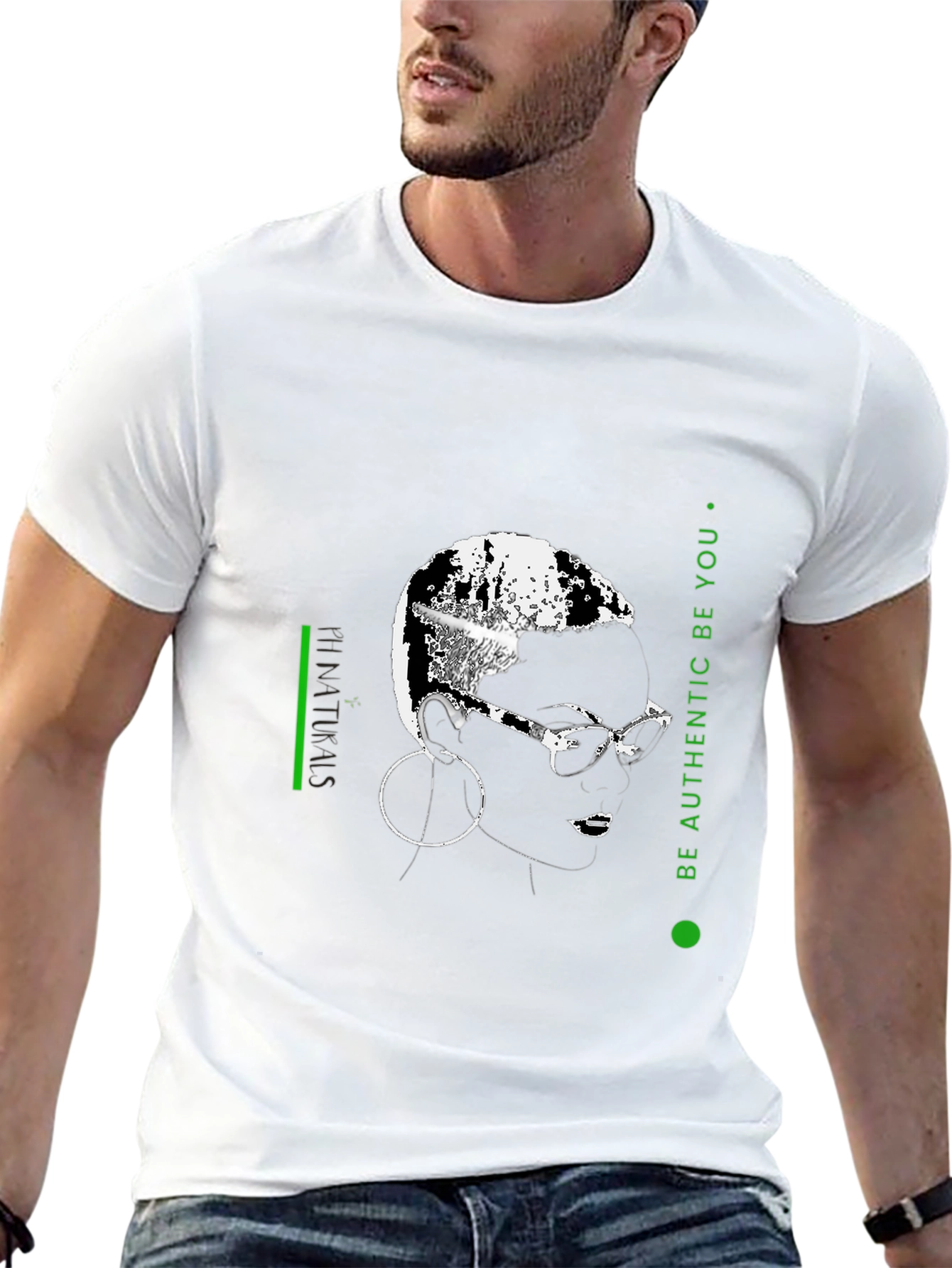 Modern Graphic Tee: Be Authentic
