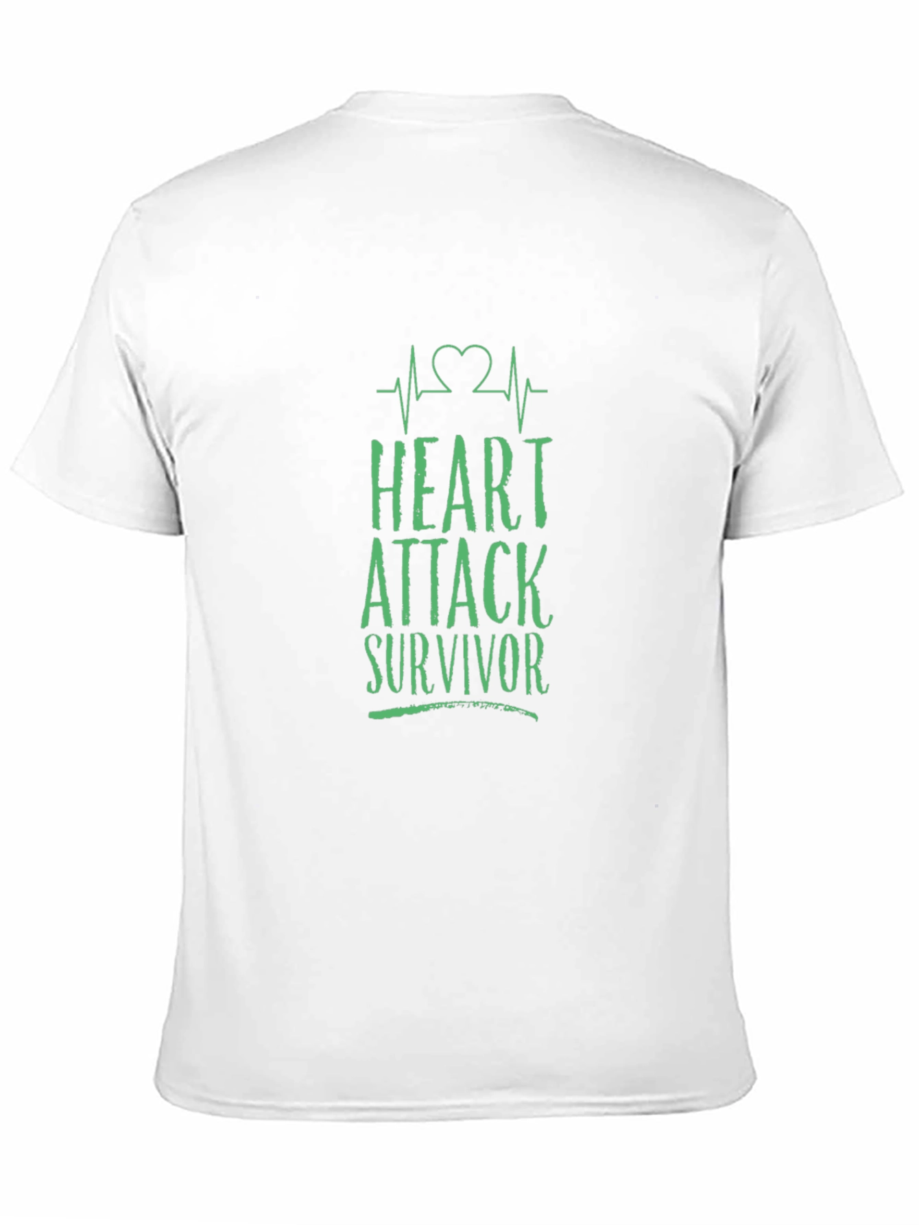 Heart Attack Survivor Graphic Tee - Black Cotton