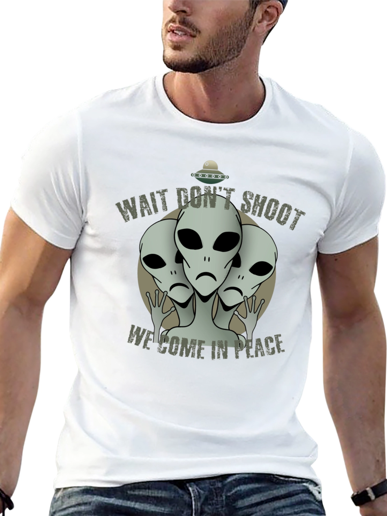 Alien Peace T-Shirt - Wait Dont Shoot!
