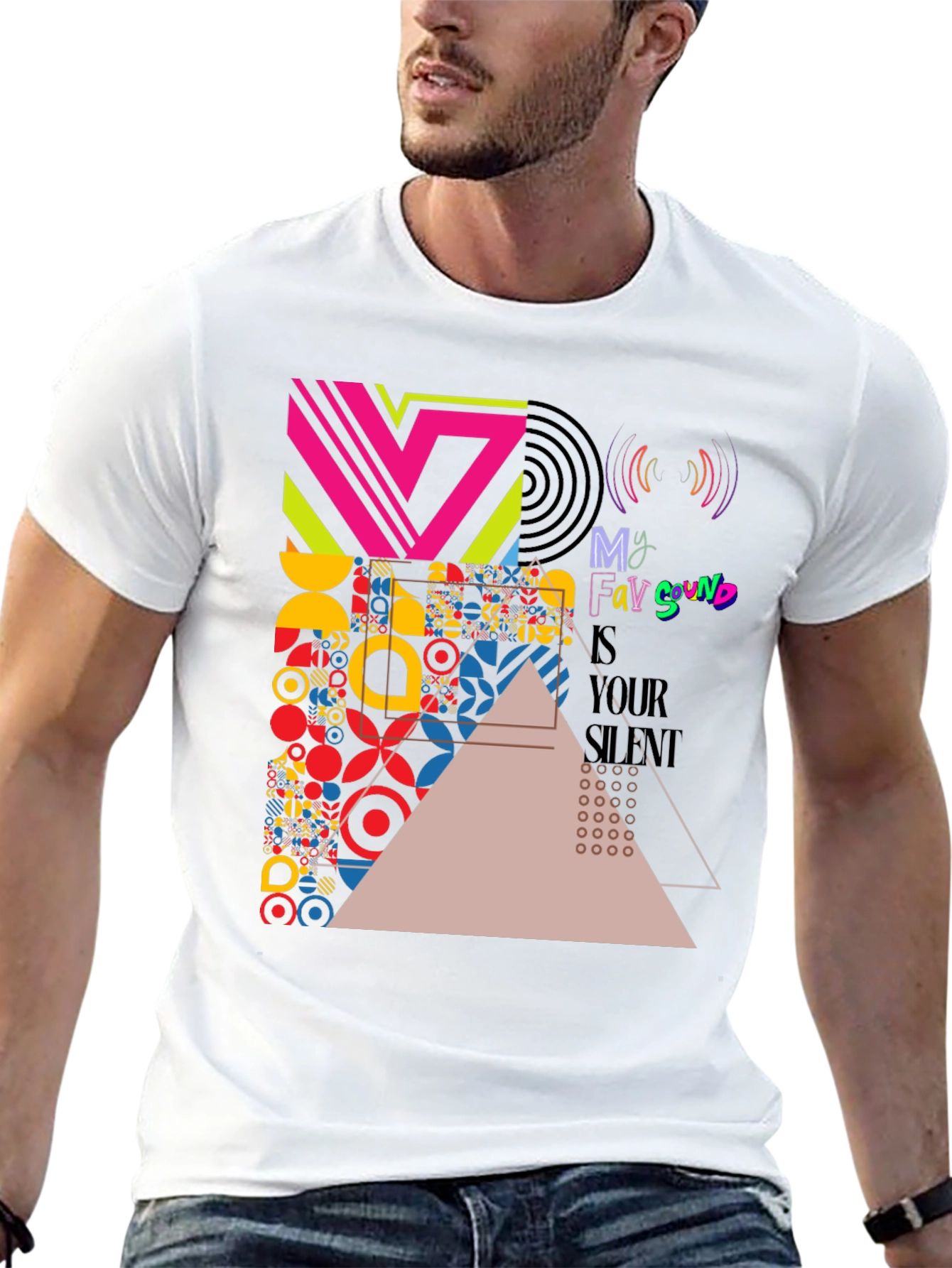 Abstract Geometric Art Print T-Shirt