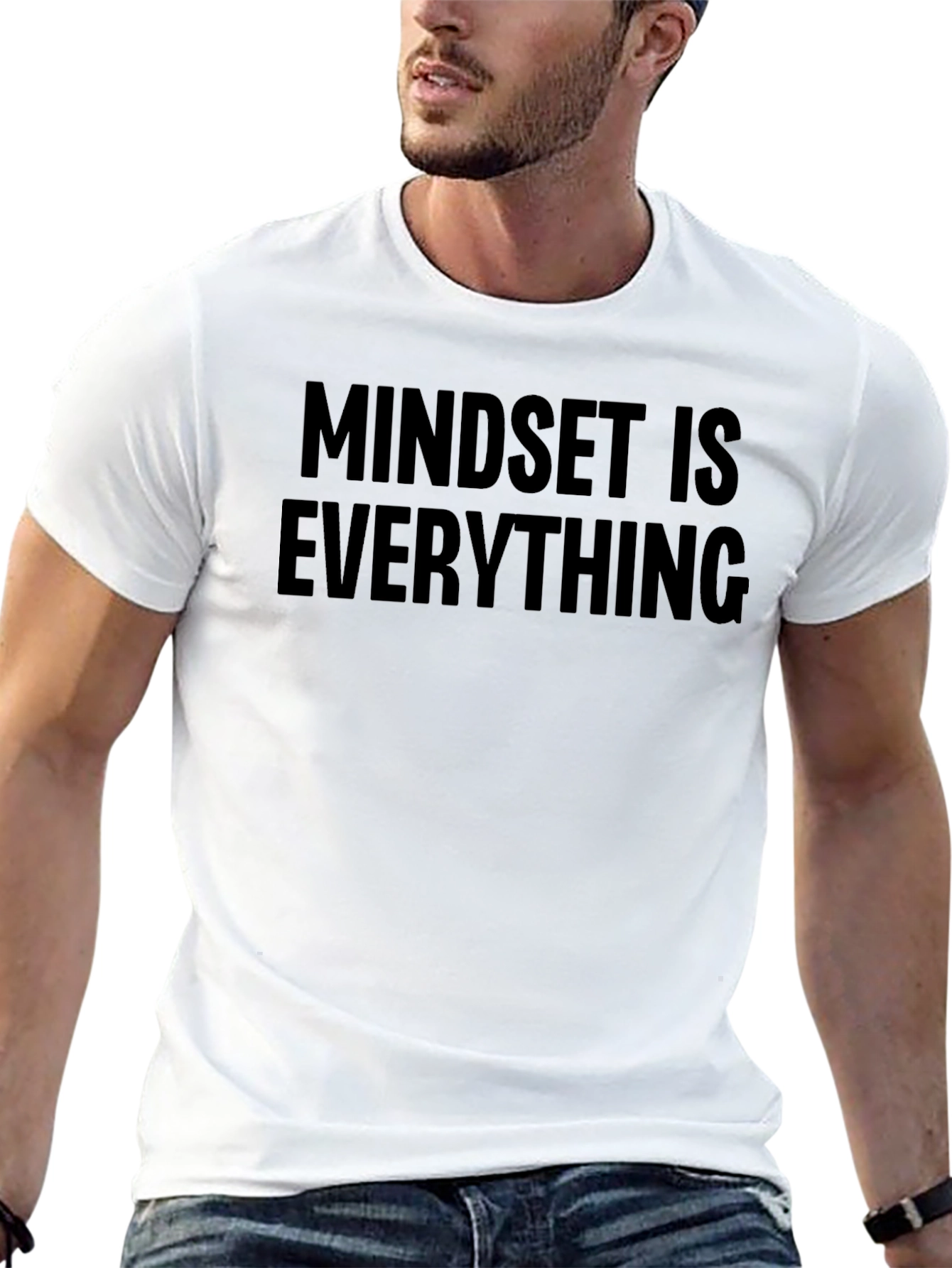 Mindset Is Everything Graphic Tee - Black