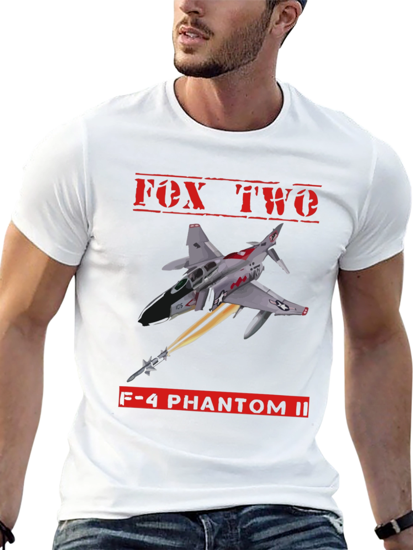 Fox Two F-4 Phantom II Graphic T-Shirt