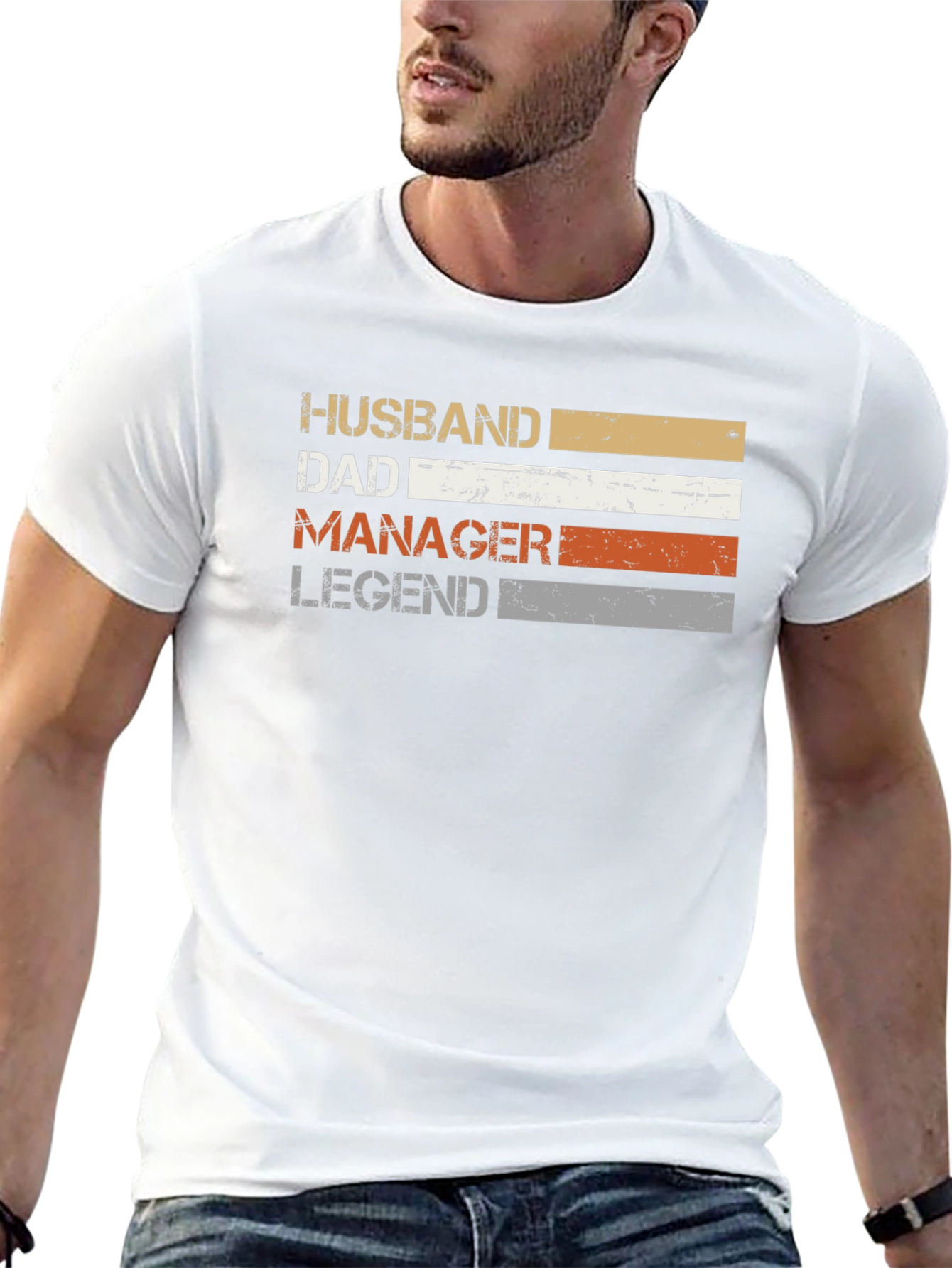 Husband Dad Manager Legend Graphic T-Shirt