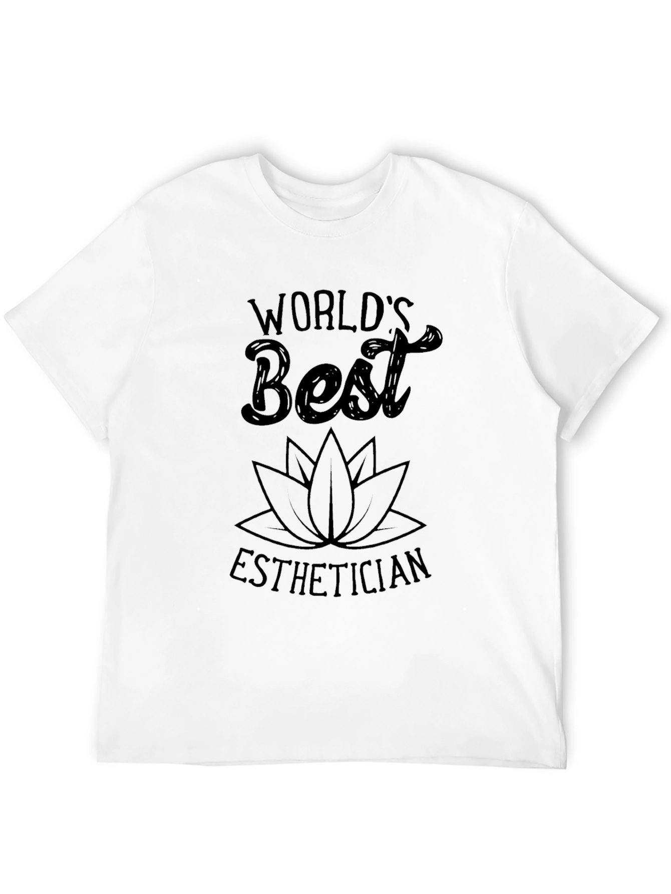 Worlds Best Esthetician Black Graphic T-Shirt