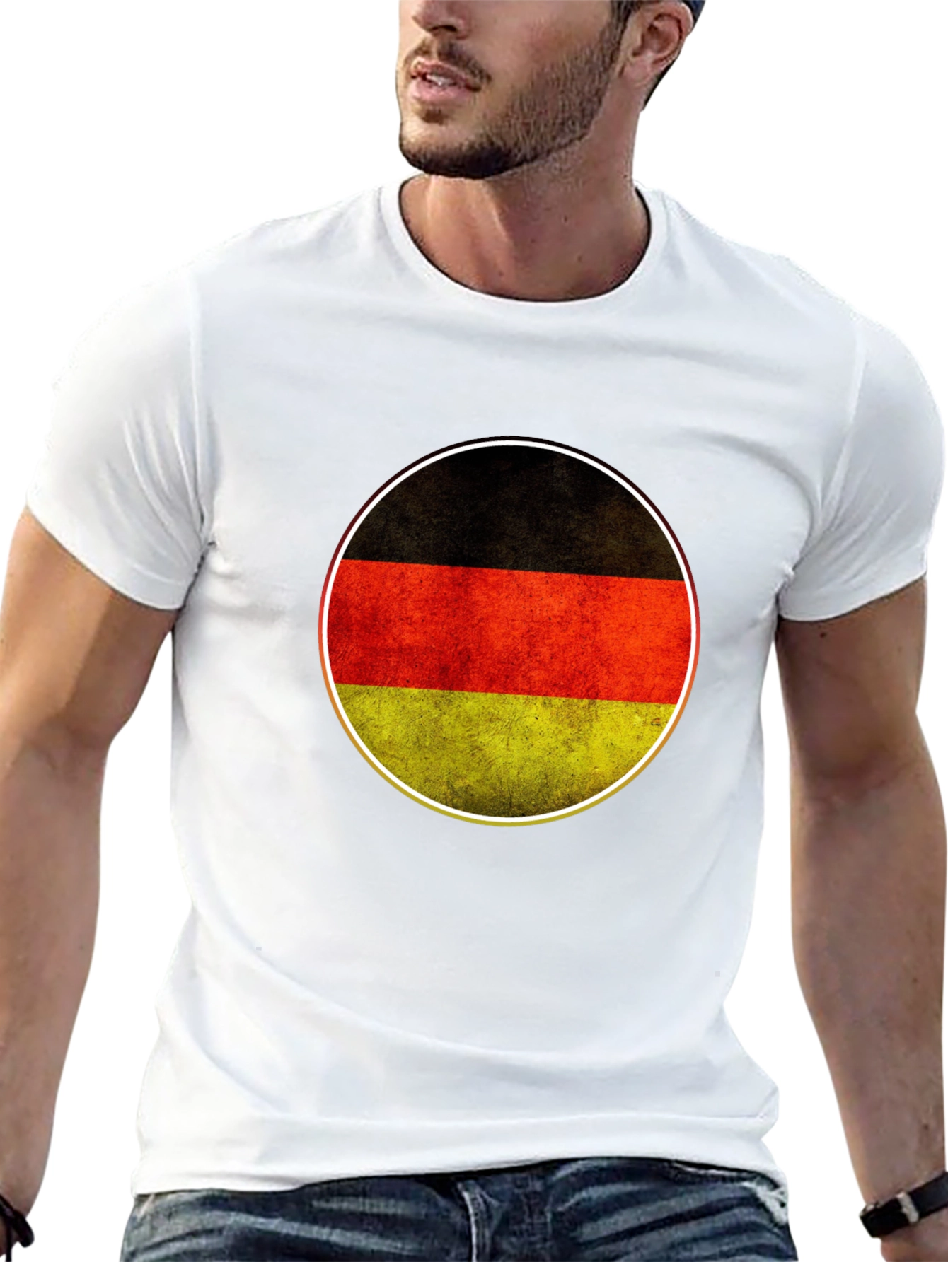 Germany Flag Circle Graphic T-Shirt