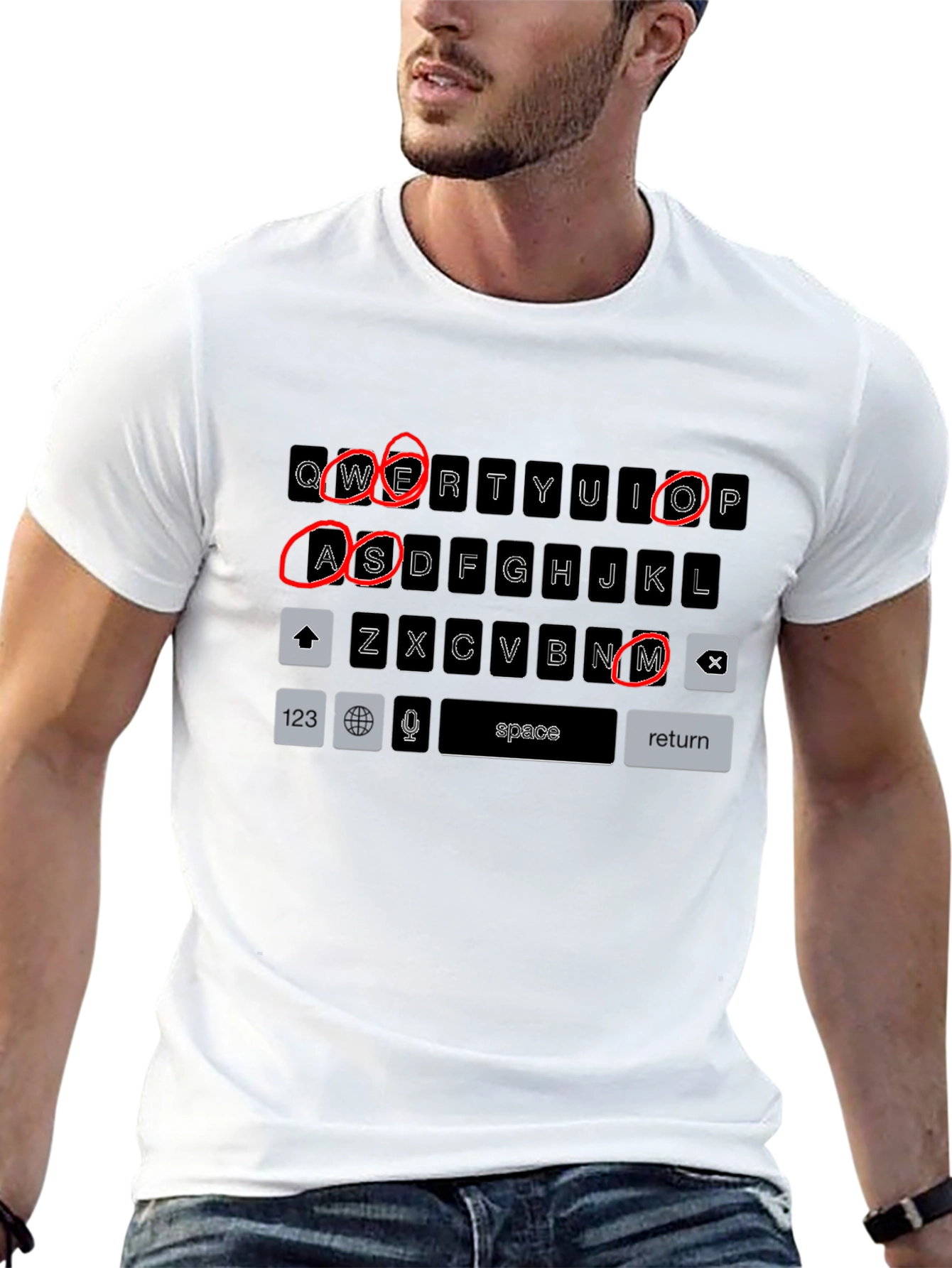 Wesome! Keyboard Design T-Shirt