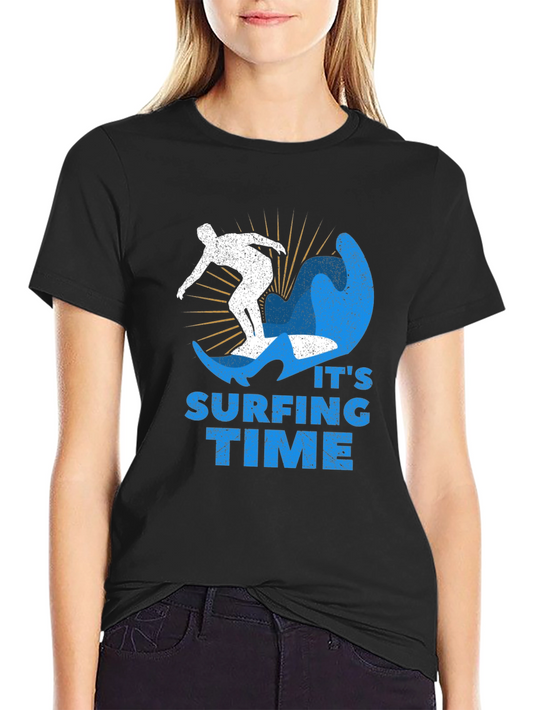 Surfing Time T-Shirt - Cool Graphic Tee for Surfers