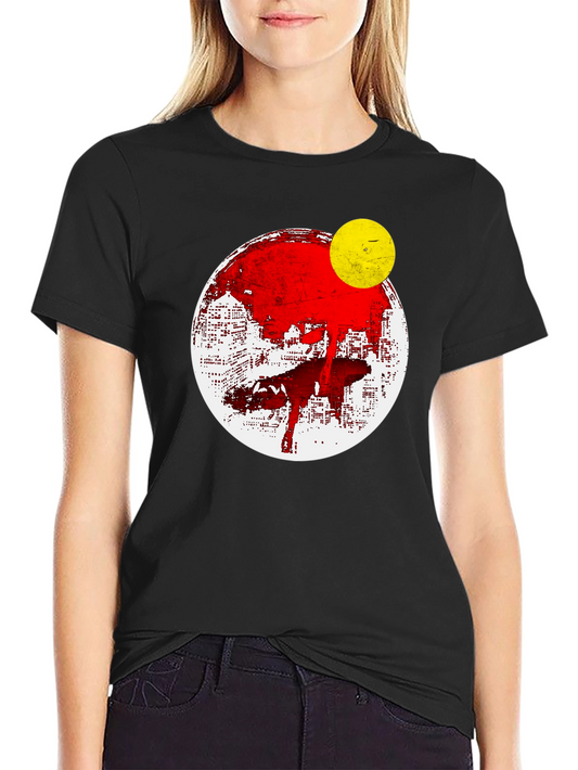 Abstract Graphic Print Mens T-Shirt