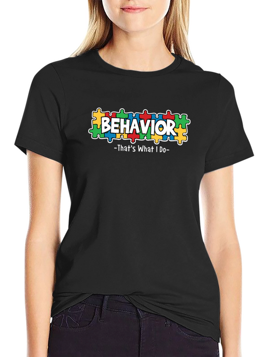 Behavior Autism Puzzle Piece T-Shirt