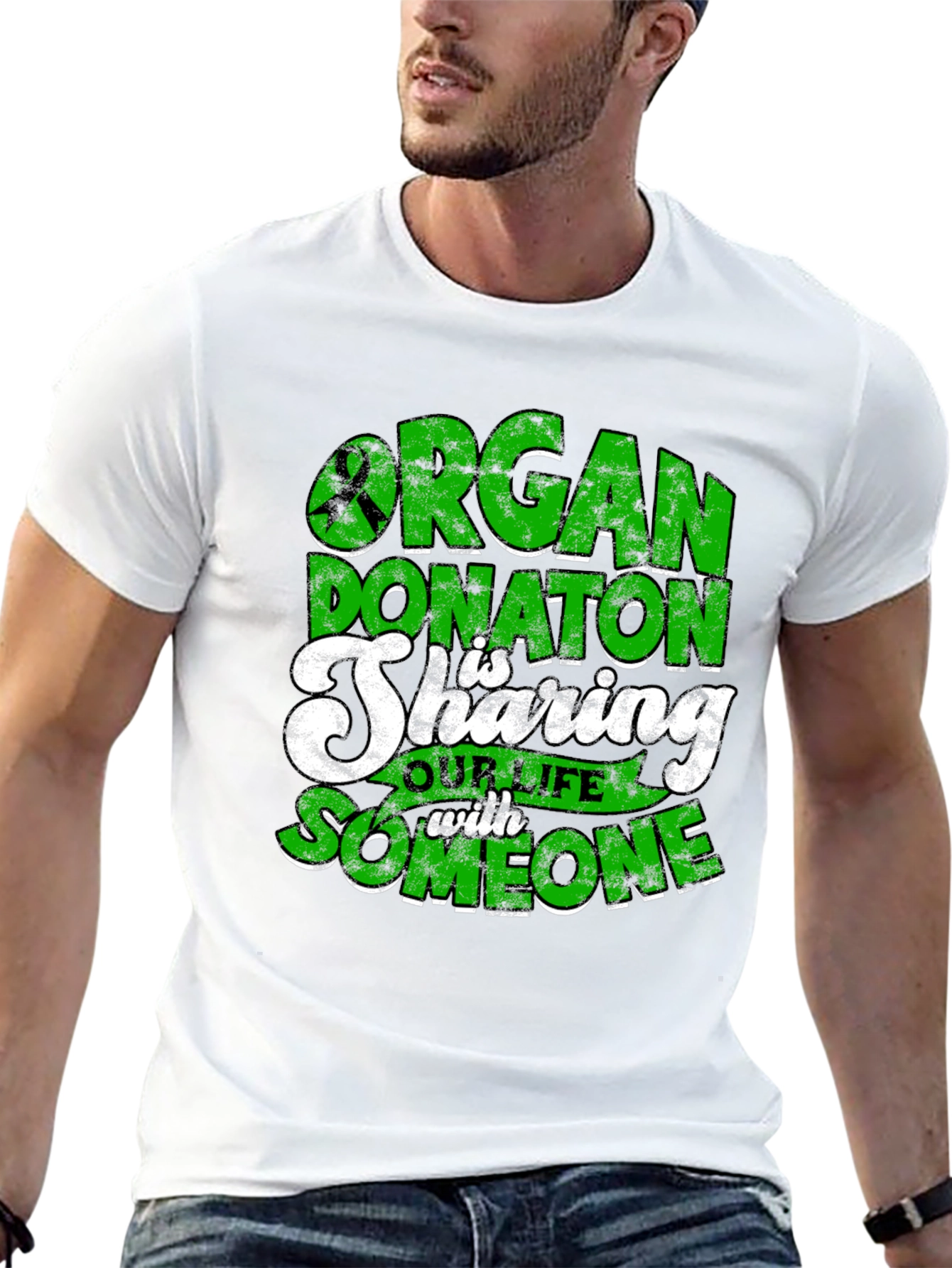 Organ Donation Awareness Graphic T-Shirt