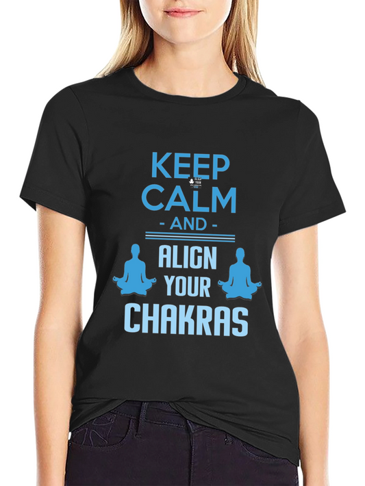 Keep Calm & Align Chakras Graphic T-Shirt