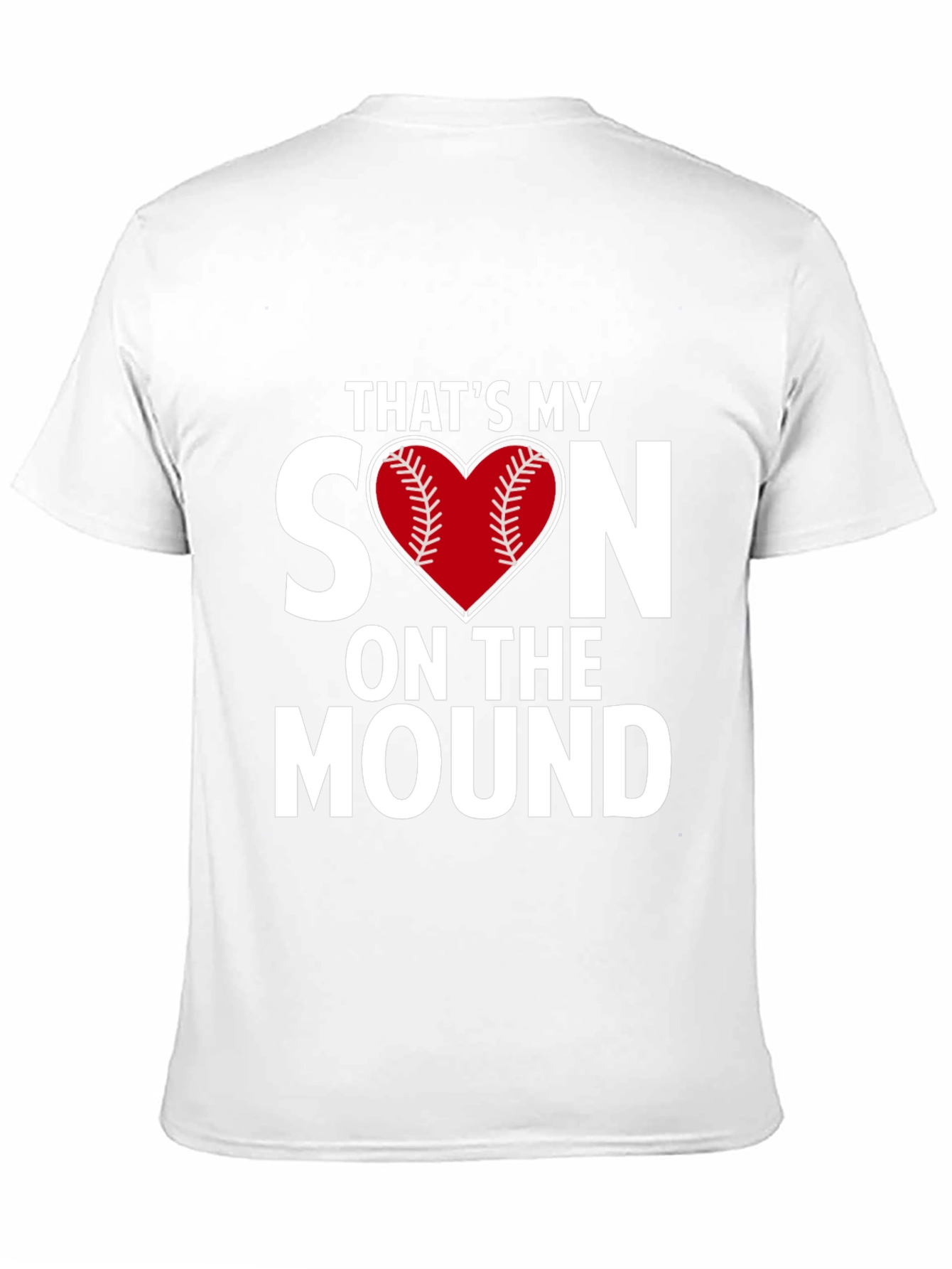 Thats My Son On The Mound Baseball Heart T-Shirt