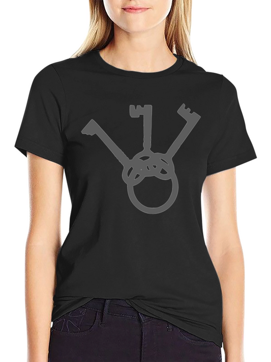 Minimalist Key Graphic T-Shirt - Casual Style