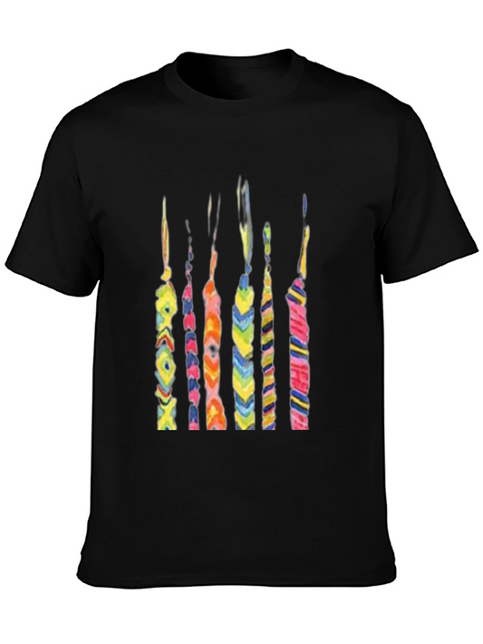 Abstract Colorful Friendship Bracelet Design T-Shirt