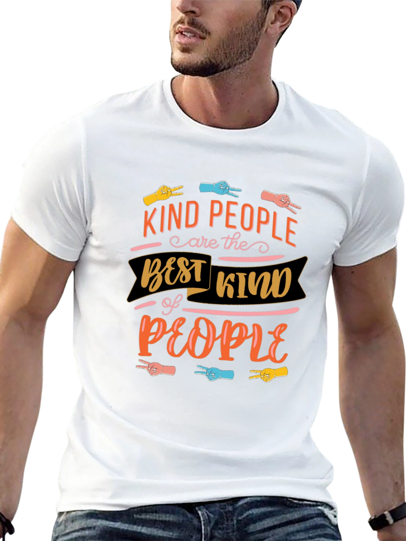 Kind People Graphic Tee - Black