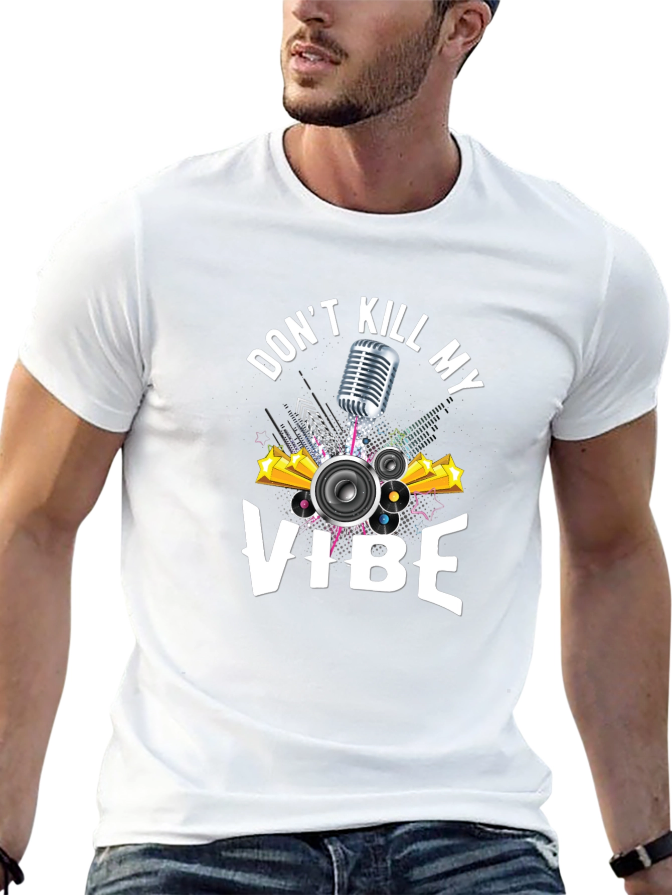 Dont Kill My Vibe Graphic Tee - Black