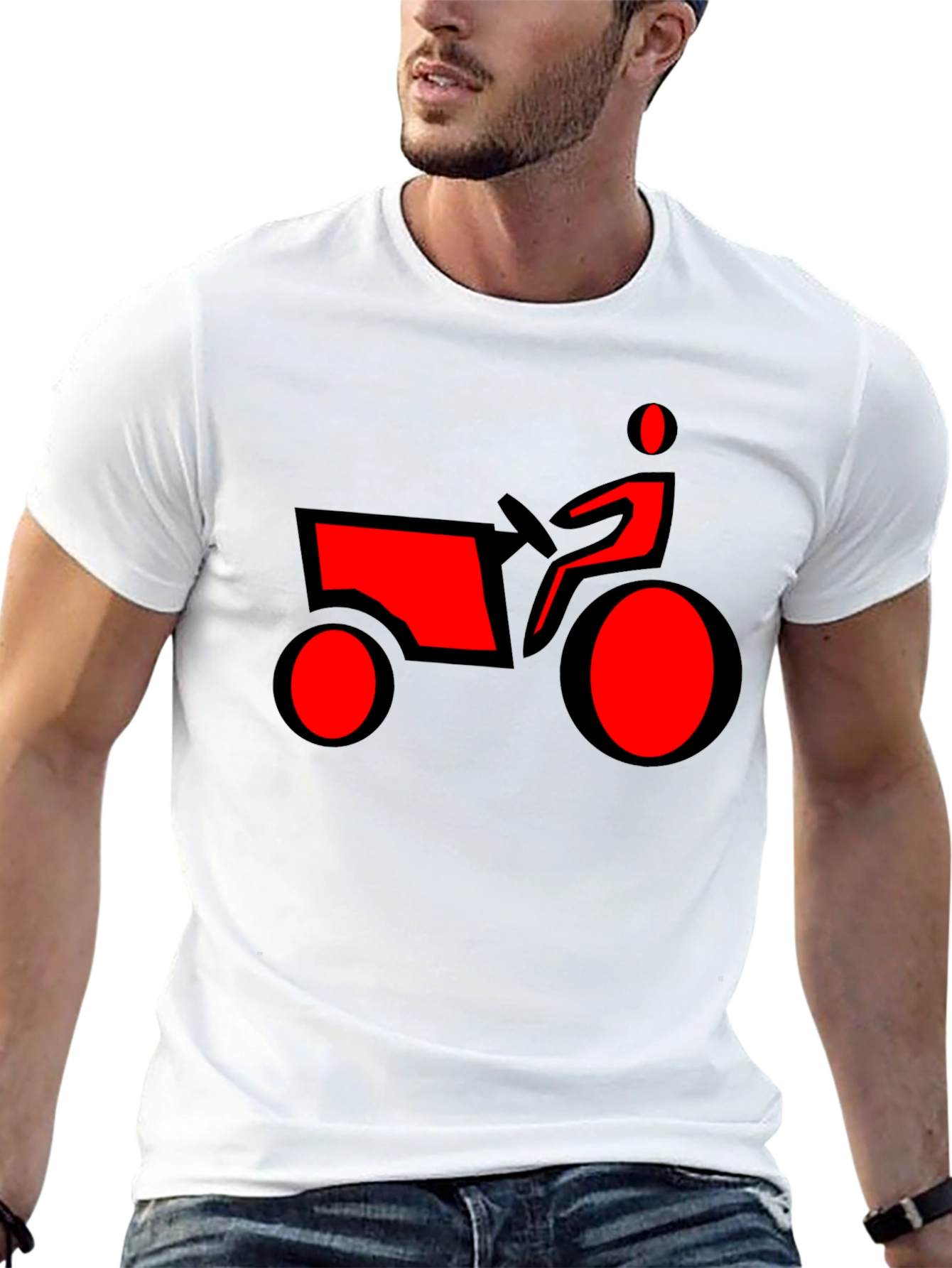 Tractor Graphic Tee - Classic Black