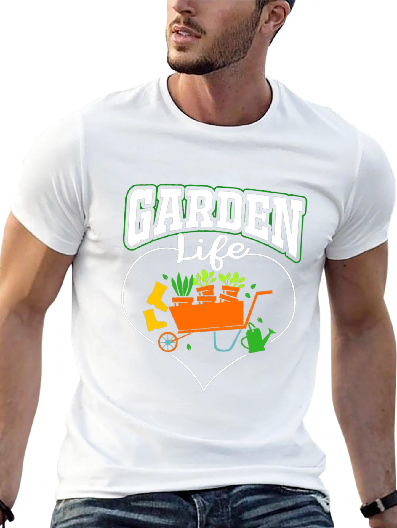 Garden Life T-Shirt: Gardening Heart Design
