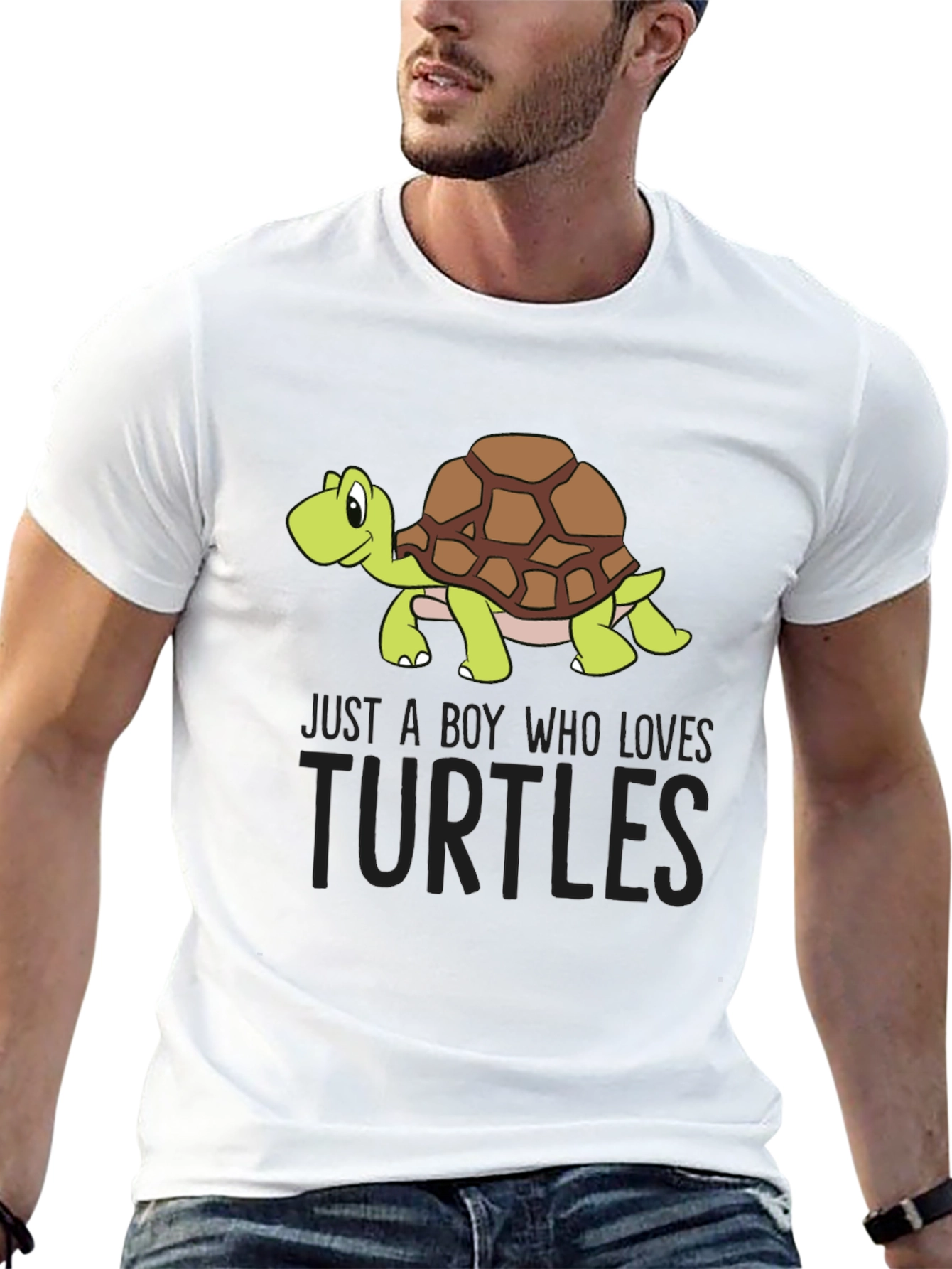 Boys Turtle Lover Graphic Tee - Cute Turtle Design
