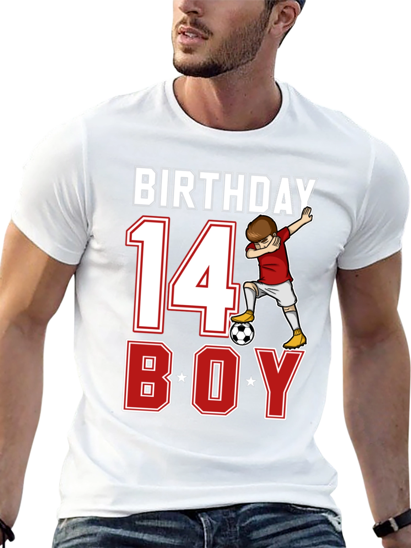 Birthday Boy Soccer T-Shirt - Age 14