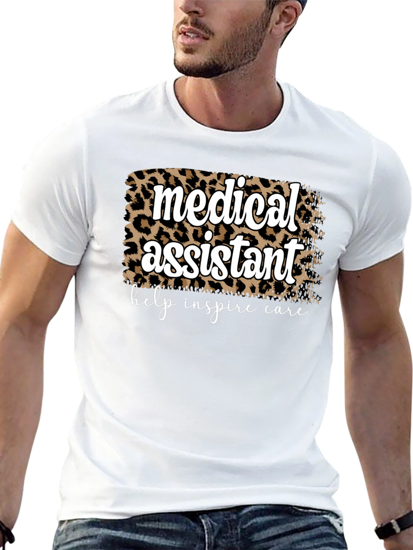 Medical Assistant Leopard Print T-Shirt