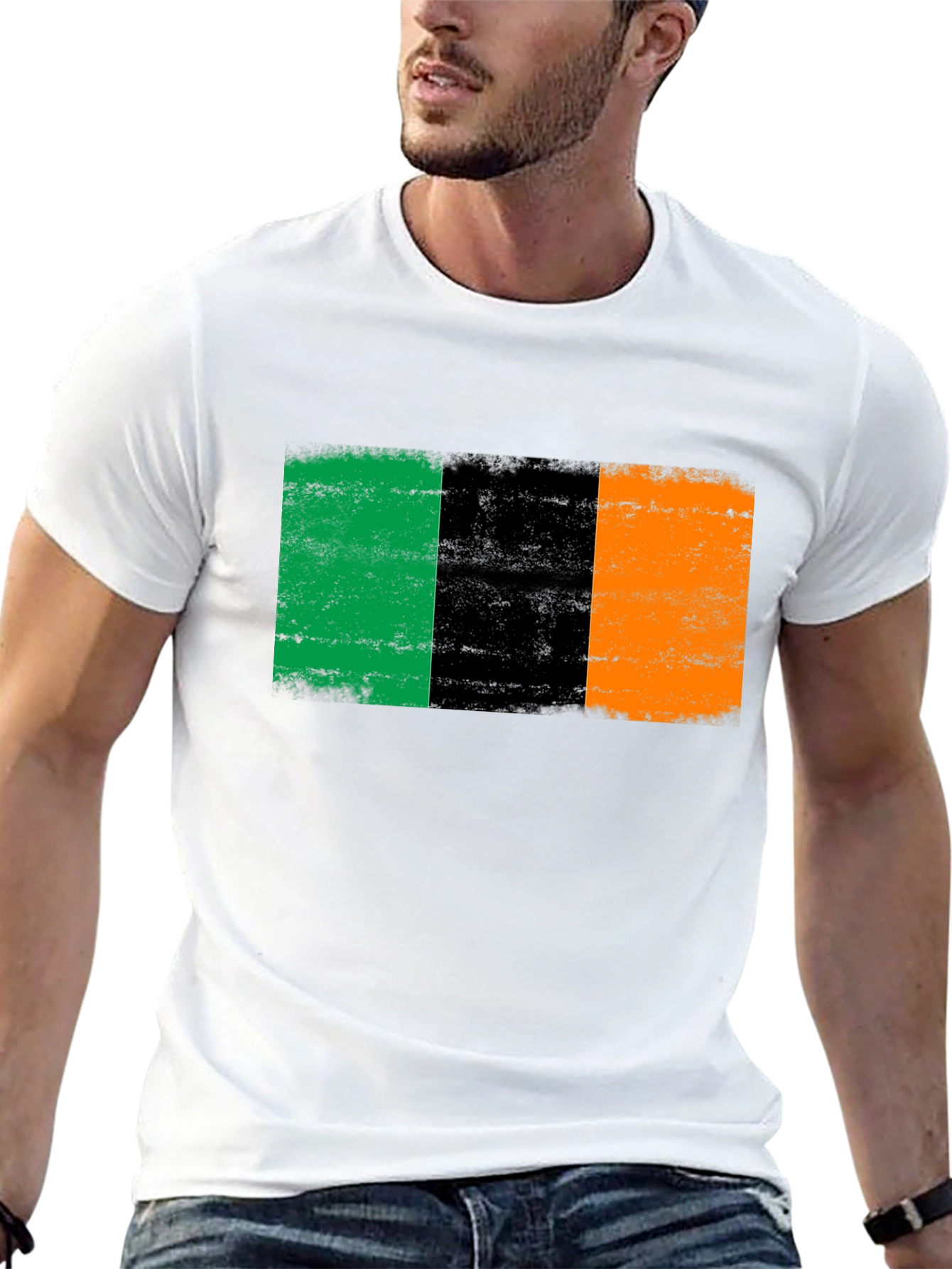 Irish Flag Graphic Tee - Black T-Shirt