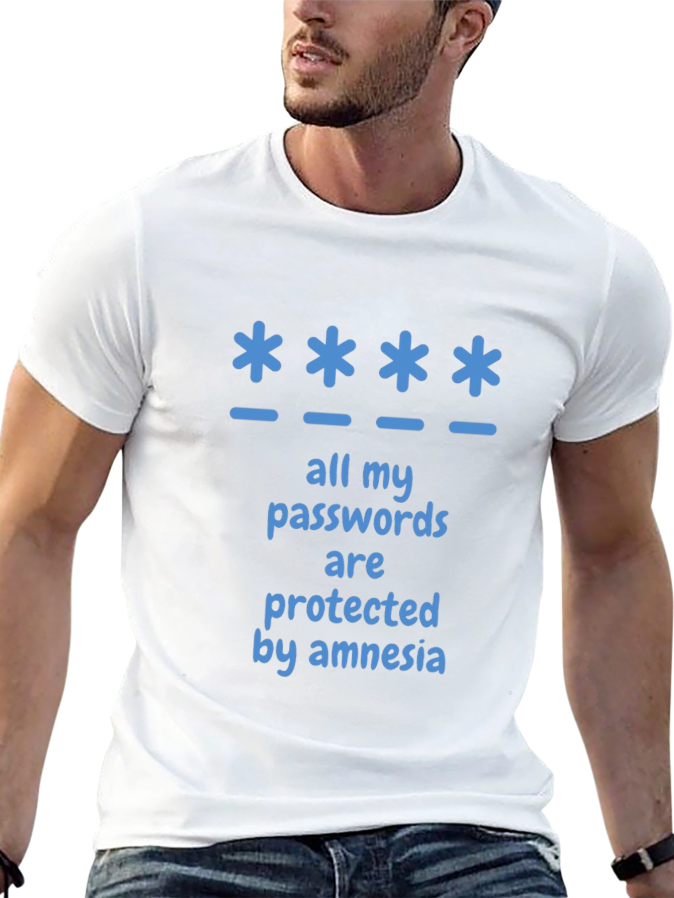 Amnesia Password Protected Graphic T-Shirt