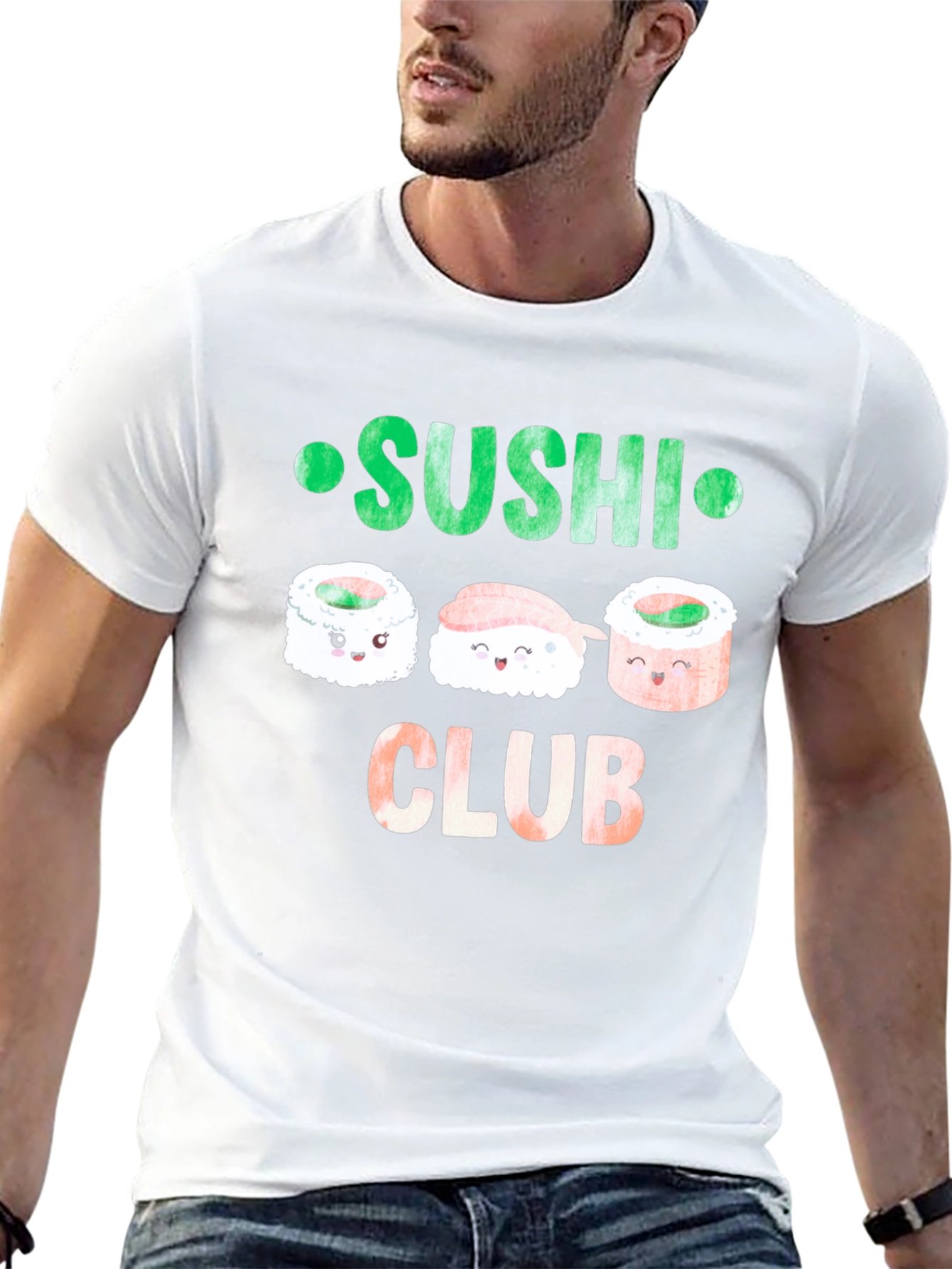 Sushi Club T-Shirt - Kawaii Food Tee